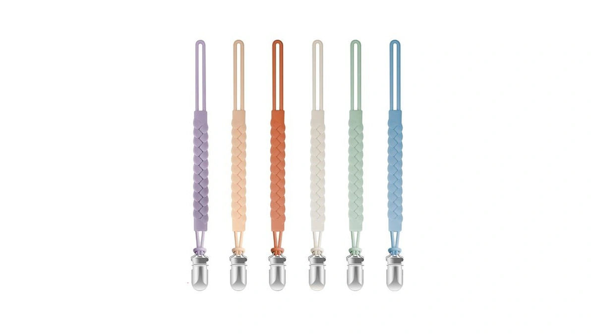 Tender Babe Silicone Pacifier Clips For Baby Boys And Girls,
