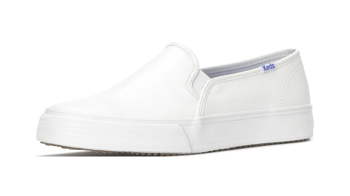 Keds Women’s Double Decker Leather Slip On Sneakers