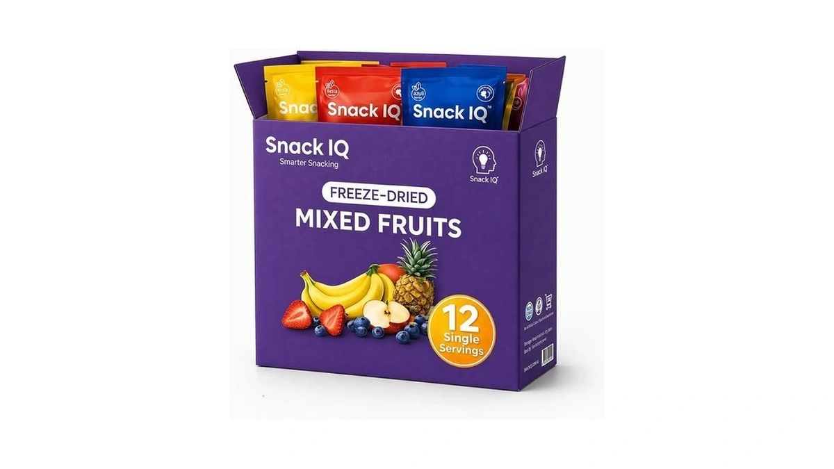 Snack Iq Freeze Dried Fruit Snacks Mixed 12 Pack -