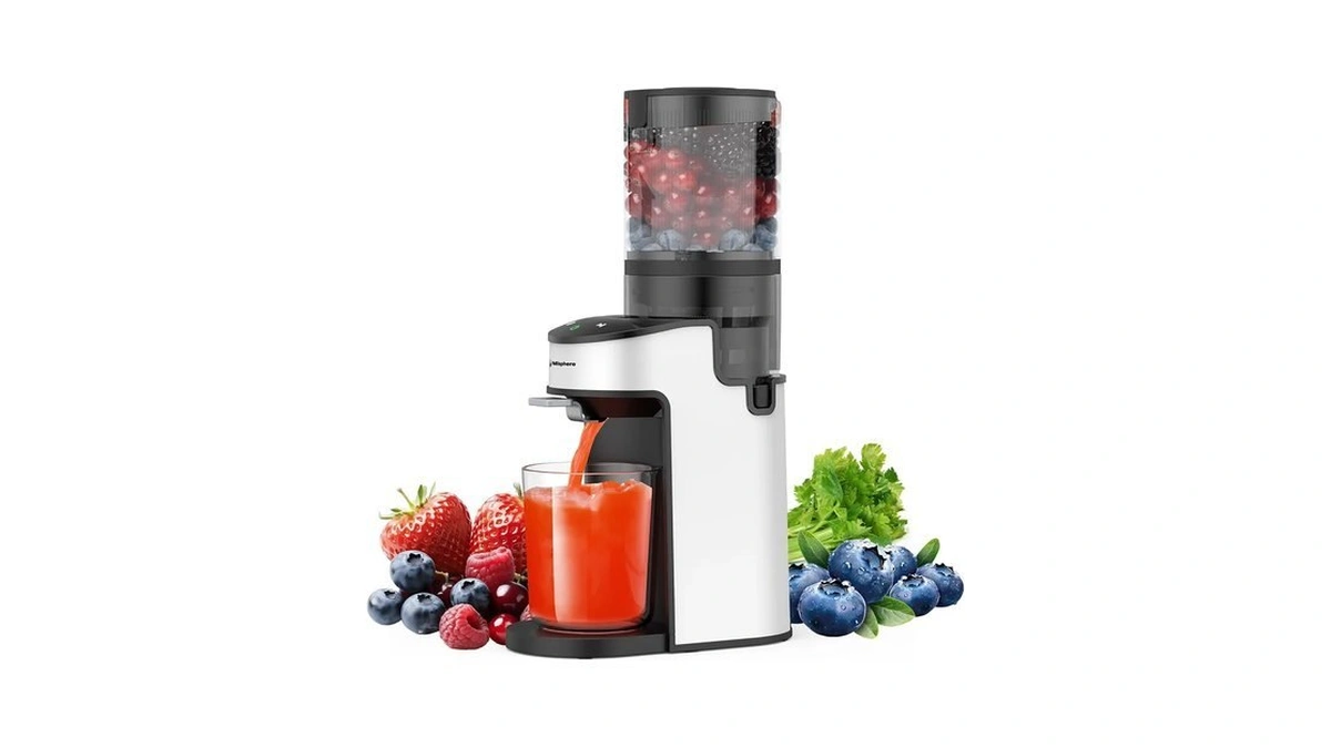 Cfr637 Juicer Machines,400w Cold Press Juicer,4.9"wide Feed Chute Slow Masticating