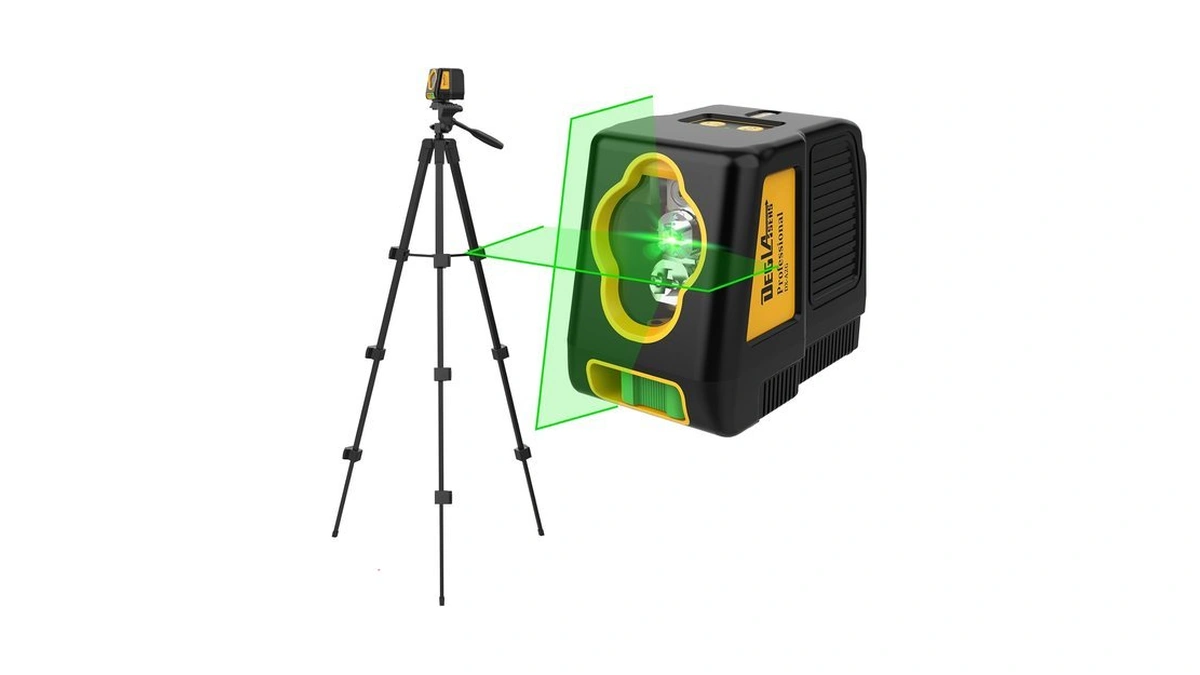 Laser Level With Tripod,deglasers 100ft Green Cross Line Self Leveling