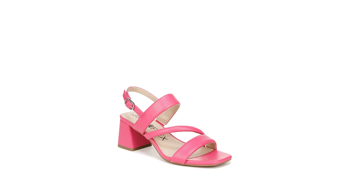 Lifestride Womens Celia Slingback Strappy Dress Sandals French Pink 5.5