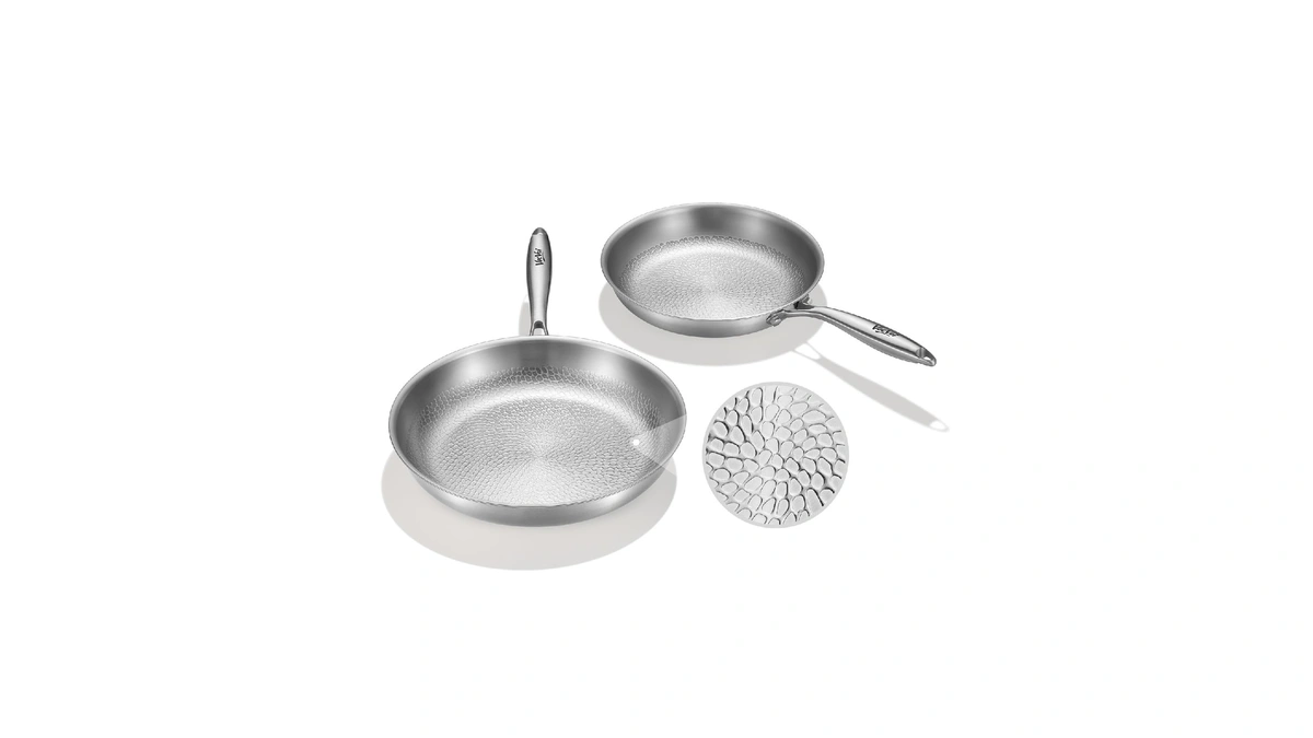Vocvoi Titanium Pans For Cooking,10"+12" Nonstick Pro Frying Cookware