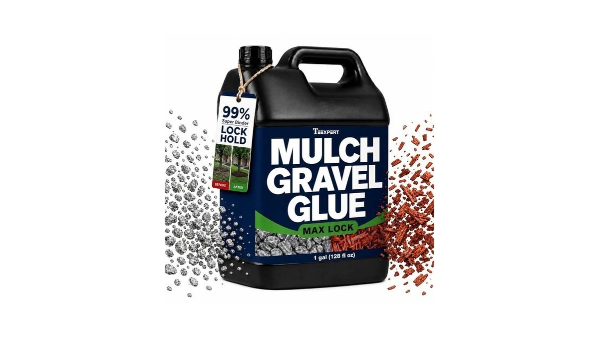 Teexpert Mulch Gravel Glue For Landscaping: 1 Gallon Rock Glue