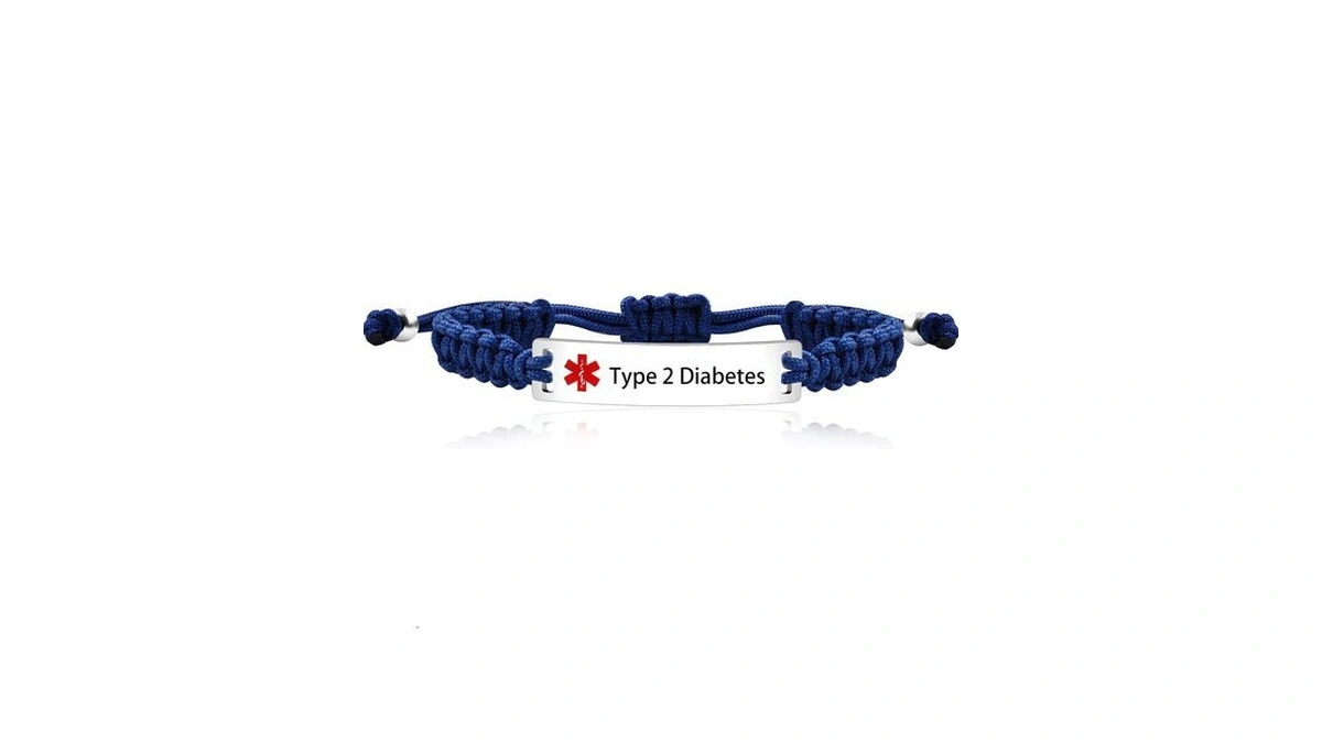 Uloveido Blue String Medical Alert Bracelets For Women Men Grandmother