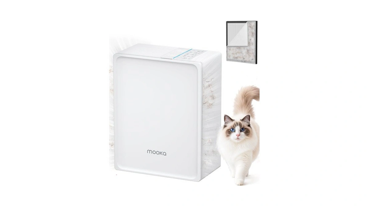 Mooka Air Purifier For Home Pets Large Room 1300 Ft²,