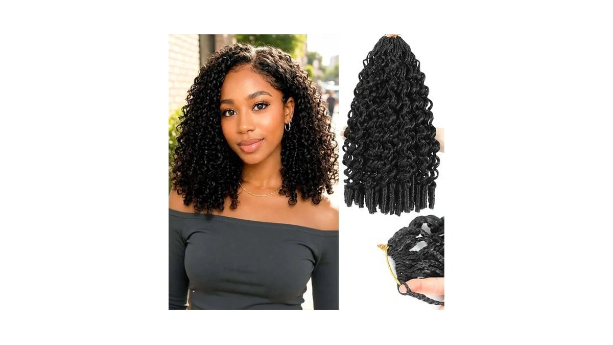 Burmese Curly Crochet Hair 8 Packs Pre-looped Protein Fiber Burmese