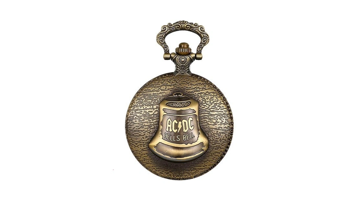Jewelrywe Men Women Pocket Watch Hells Bell Pattern Quartz Retro