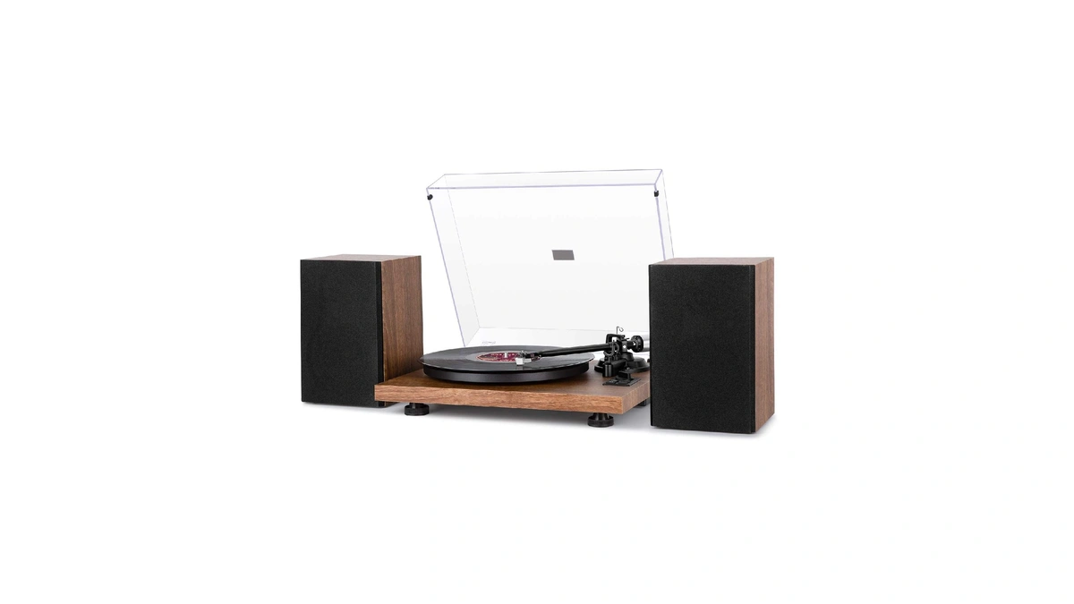 1 By One Bluetooth Turntable Hifi System With 36 Watt