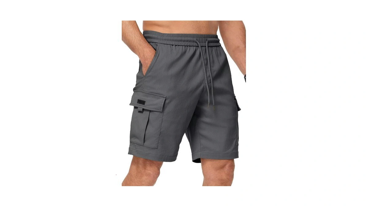 Dokotoo Men Mens Cargo Shorts Casual Summer Cotton Drawstring Classic
