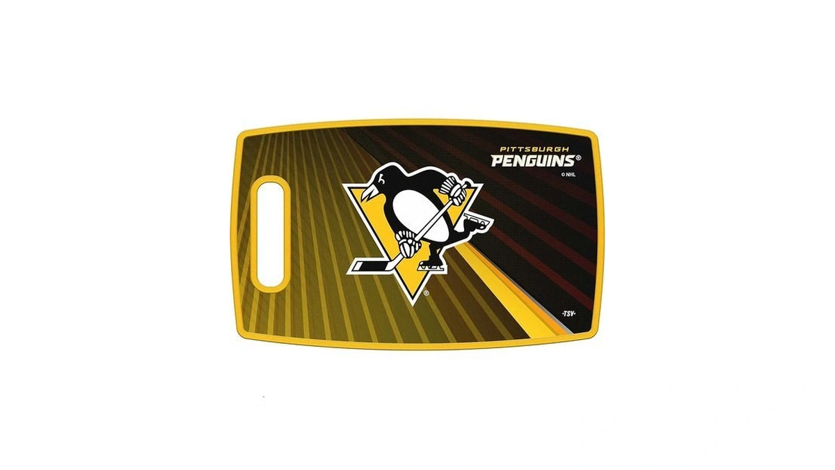 Nhl Pittsburgh Penguins Large Plastic Cutting Board