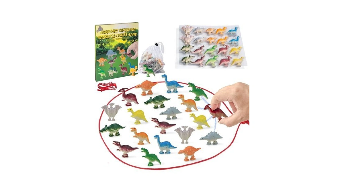 Dinochez Dinosaur Chess Game Set 2026, 20 Pcs Dinosaur Stones