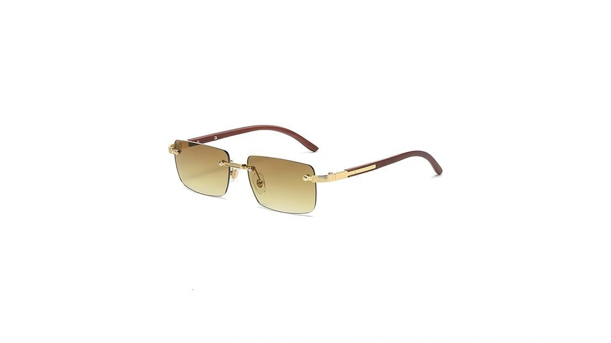 Mens Sunglasses Fashion Rimless Cool Glasses Square Trendy Women Shades