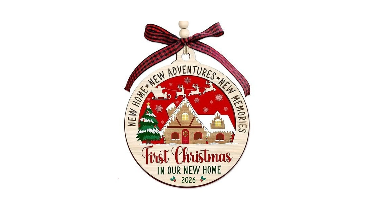 New Home Ornament 2026,housewarming Gifts New Home,first Home Christmas Ornaments,house