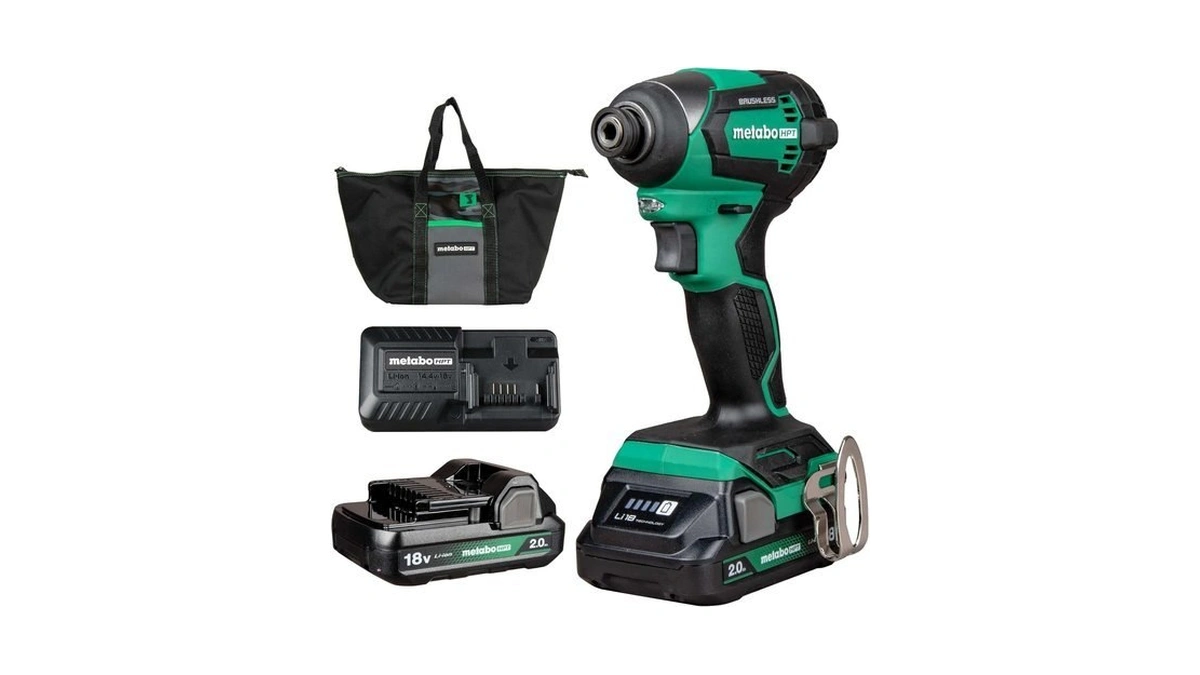 Metabo Hpt 18v Cordless Brushless, Impact Driver Kit, Wh18dex