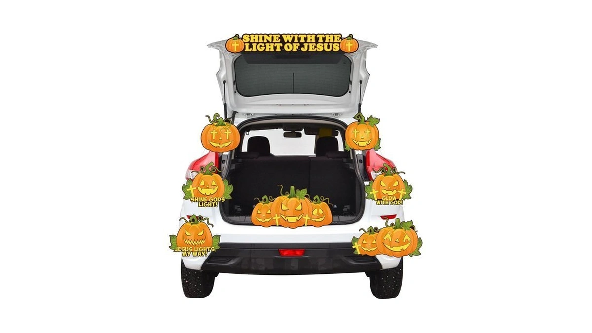 K1tpde 18pcs Halloween Trunk Or Treat Outdoor Decoration Kit Fall