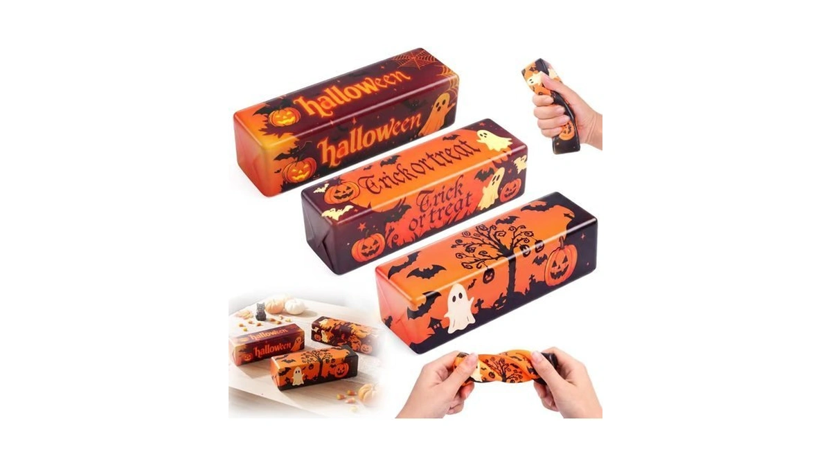 3 Pack Halloween Squishy, 5.12 Inch Squeeze Stress Relief Fidget