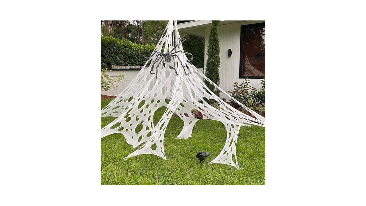 Dazonge Halloween Spider Web Stretchy Web Netting For Haunted House