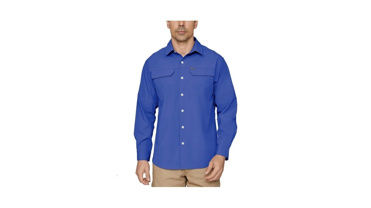 Piqidig Men's Upf 50+ Sun Protection Long Sleeve Quick Dry