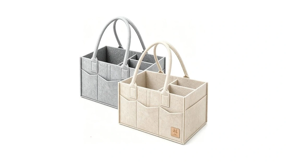 Hiphop Panda 2-pack Diaper Caddy Organizer - Newborn Essentials Baby
