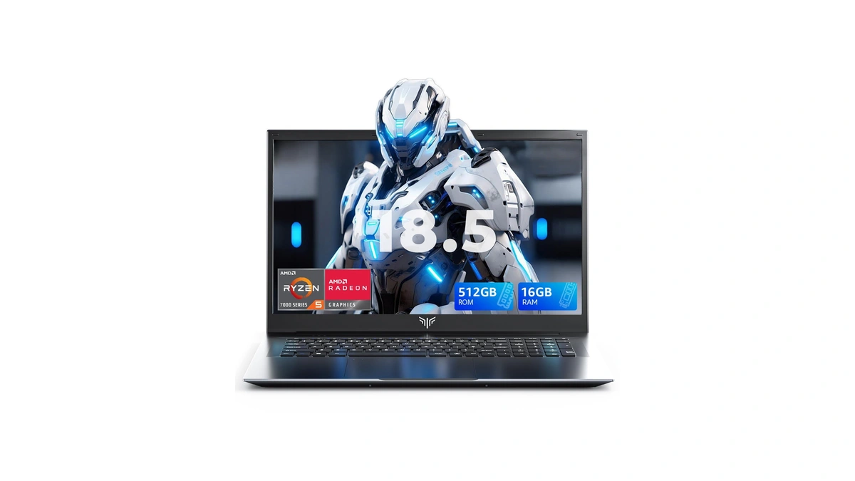 18.5 Inch Gaming Laptop With 7000 Mah Battery,amd Ryzen 7430u
