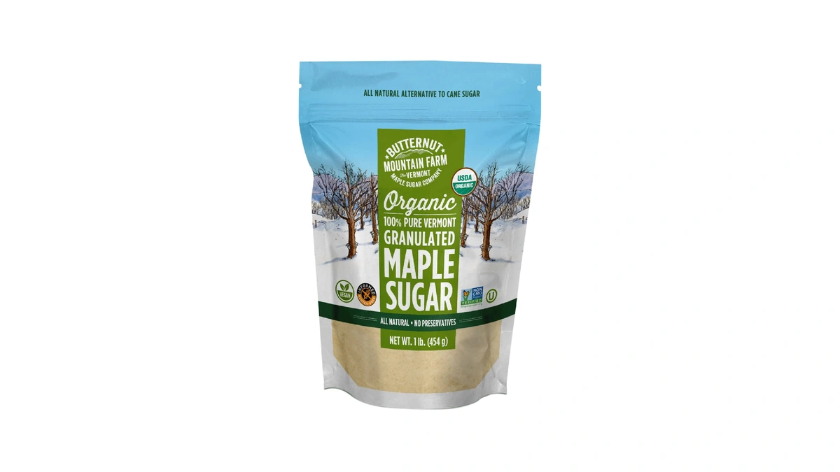 Butternut Mountain Farm 100% Pure Organic Vt Maple Sugar, 1lb