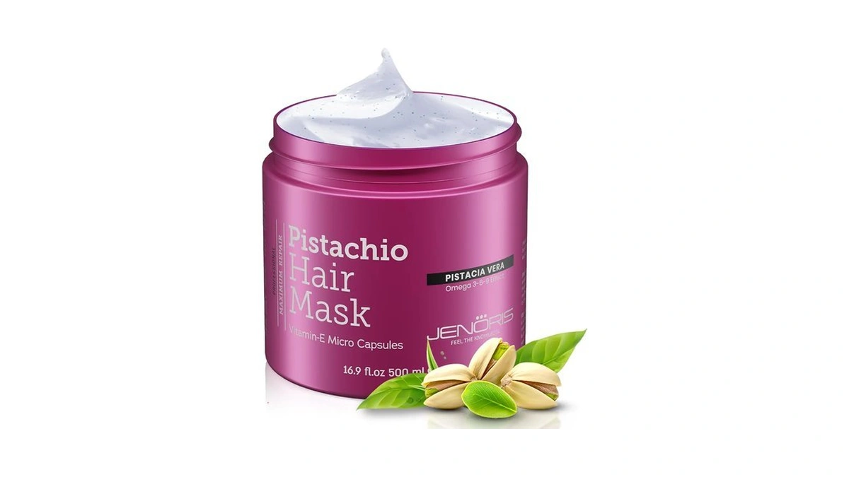 Jenoris Pistachio Hair Mask For Dry Damaged Hair – Deep