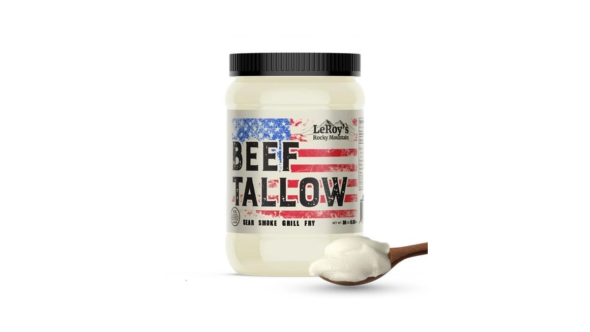 Leroy's Rocky Mountain Beef Tallow For Cooking, 30 Oz Jar