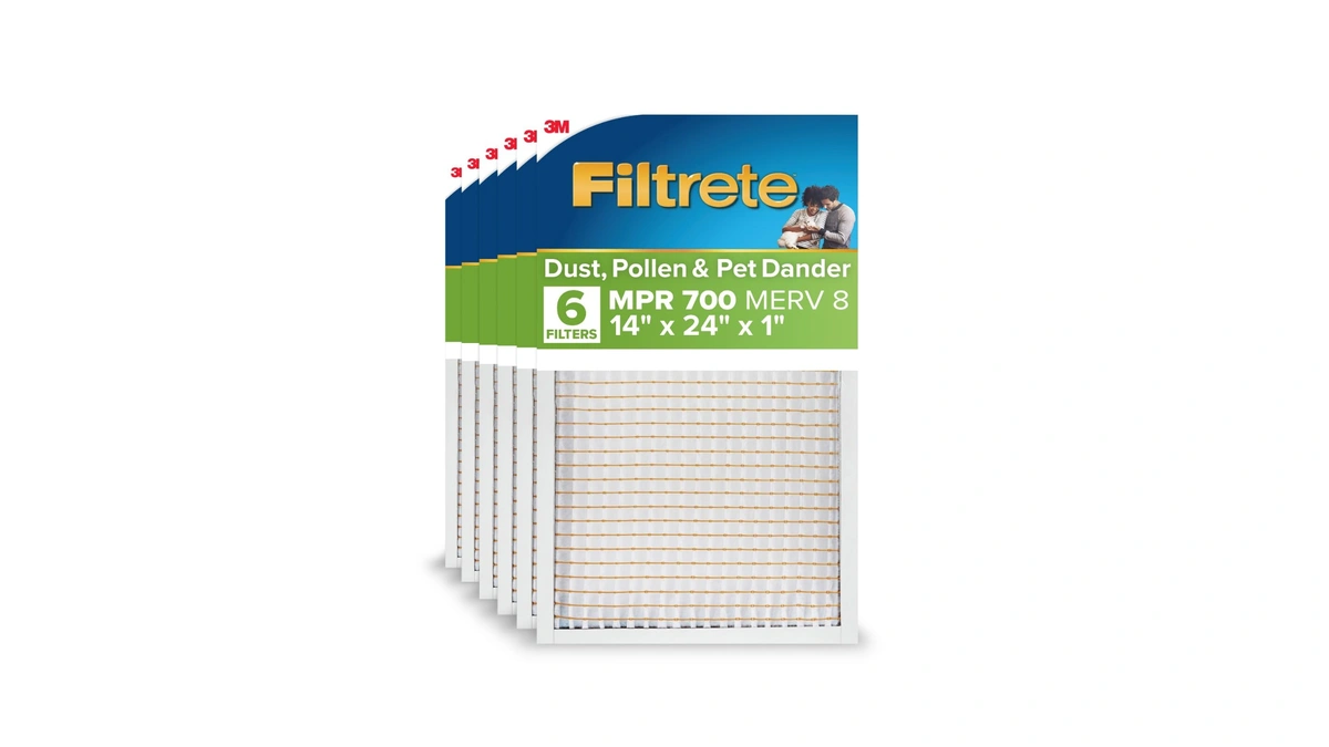 Filtrete 14x24x1 Air Filter, Merv 8, Mpr 700, 6 Hvac