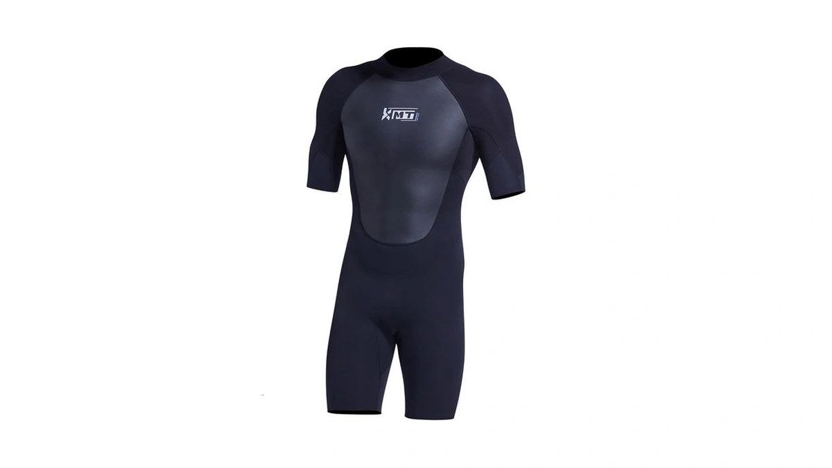 Kmt Wetsuit For Men 2mm Shorty Neoprene Wetsuits, Black Medium