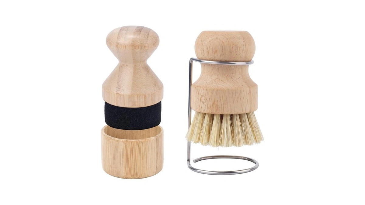 Cutting Board Oil Wax Applicator And Scrub Brush, Butcher Block