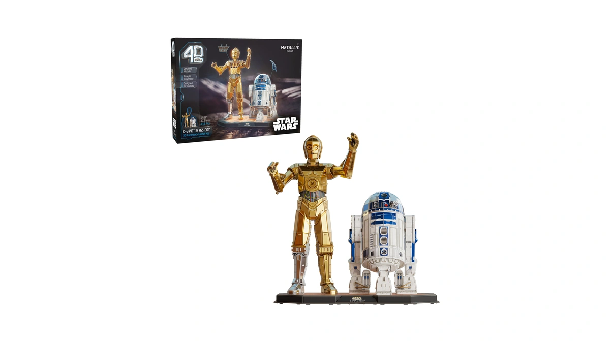 4d Build Star Wars C-3po & R2-d2 Droid 3d Puzzle