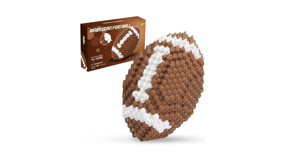 Befun Football Building Blocks Set, 399 Pieces Challenging Stem Building