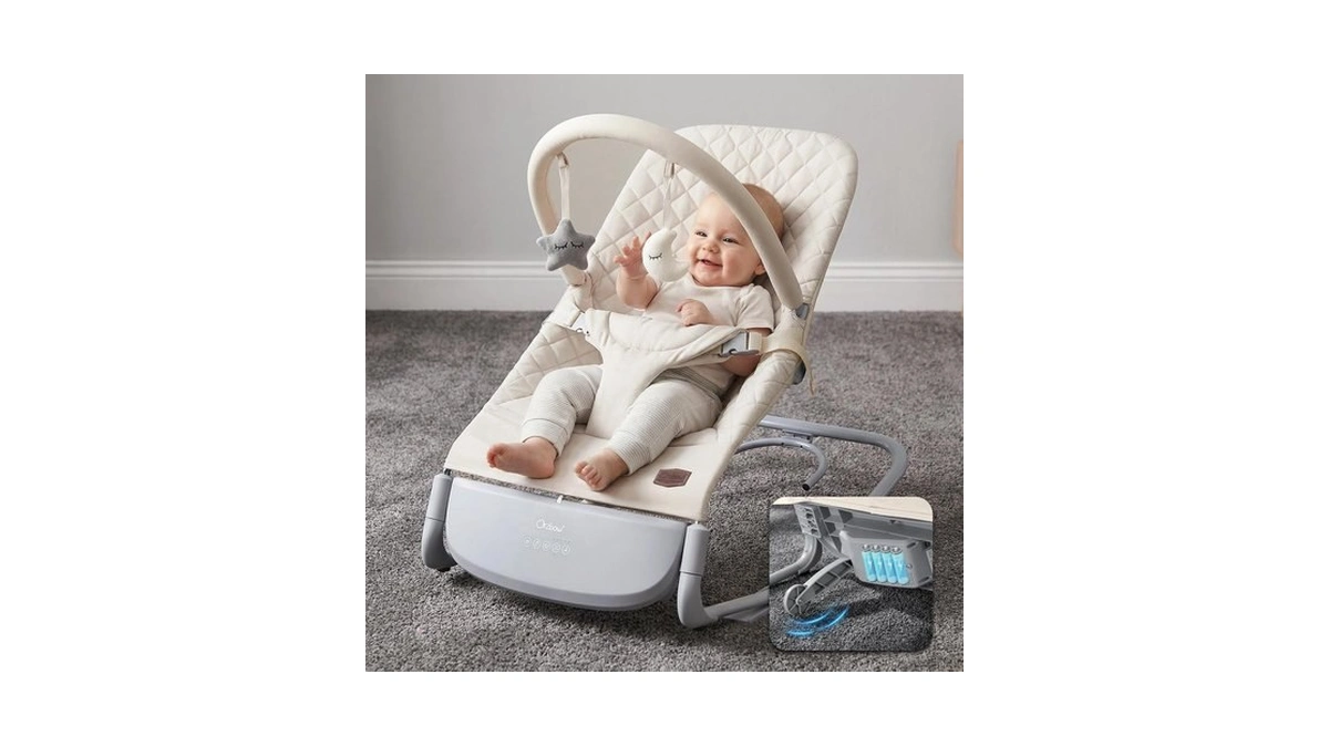 Electric Baby Rocker Chair & Infant Seat, 3-speed Auto-rock, Up