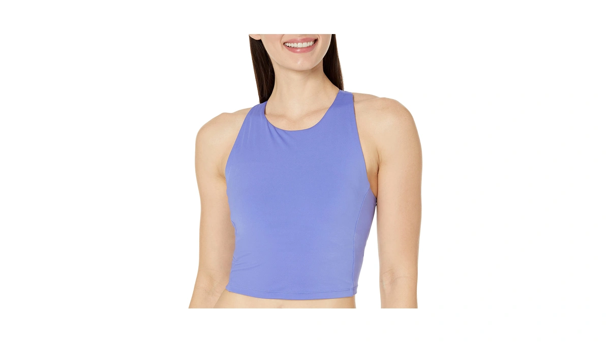 Amazon Essentials Women's Active Sculpt High Neck Racer Back Sports