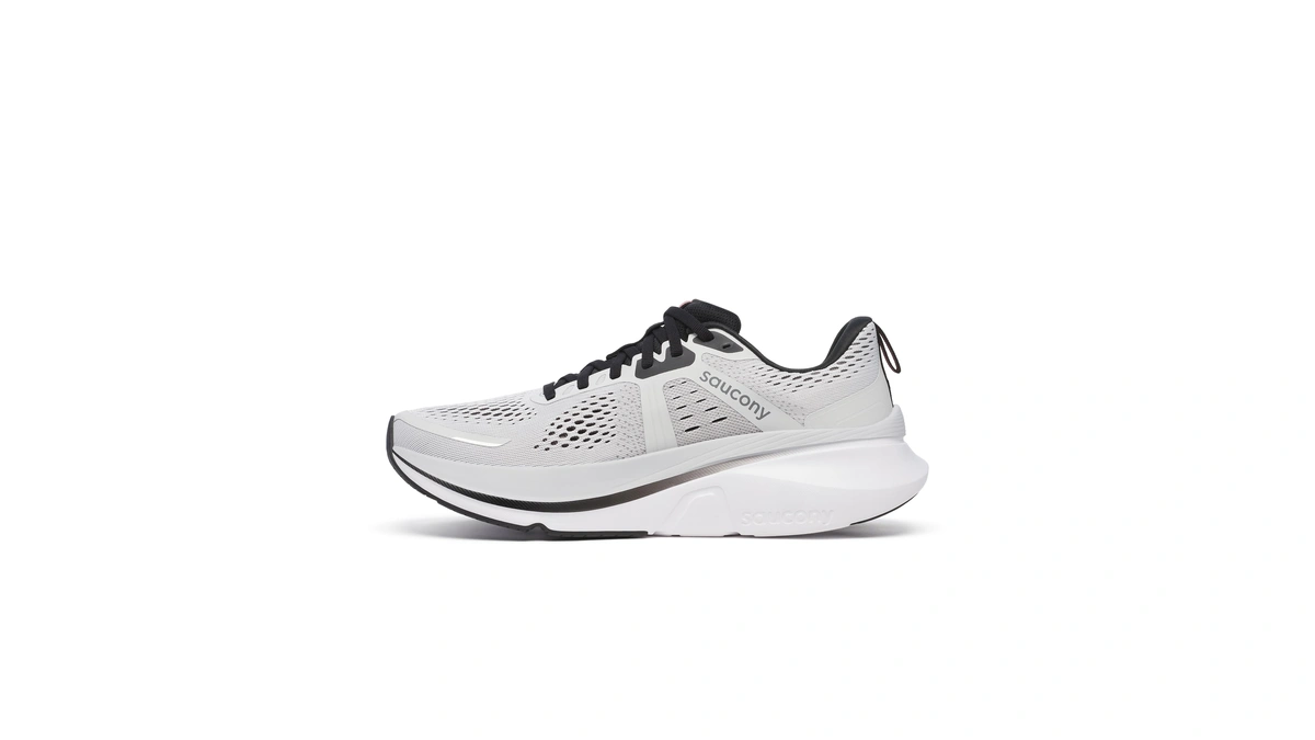 Saucony Men's Guide 18 Sneaker, Cloud/black, 7.5