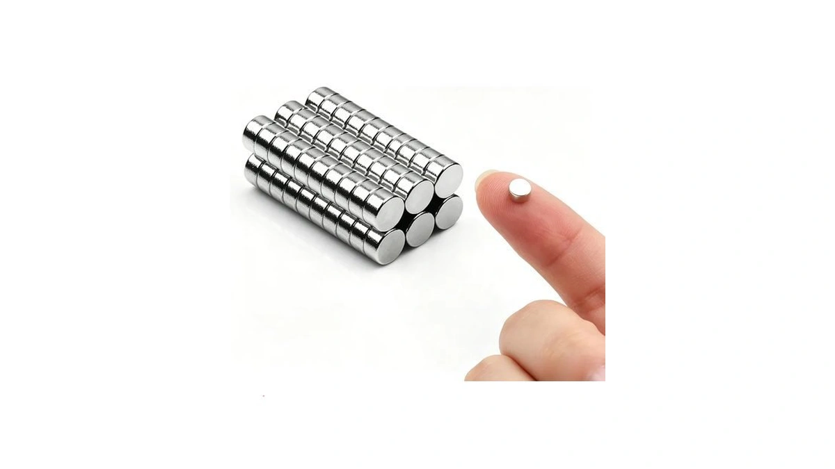 60pcs Small Magnets,round For Refrigerator, Cylinder, Fridge, Office, Whiteboard, Durable