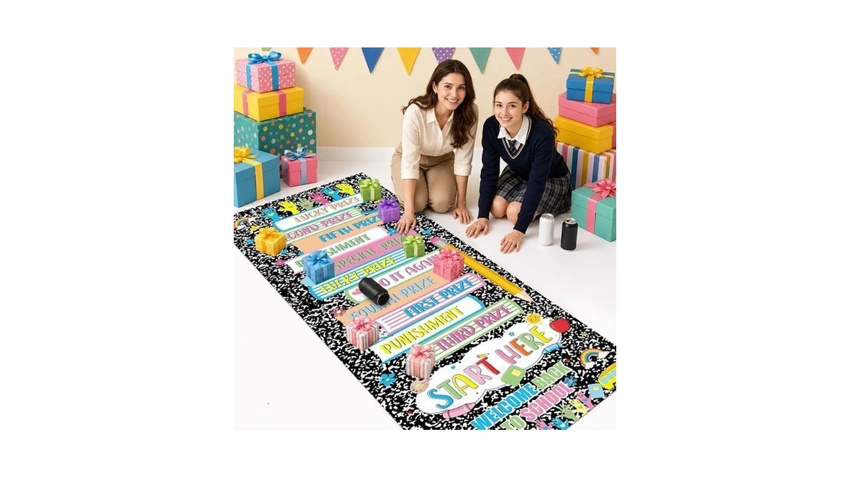 Chiazllta Colorful Can Rolling Game Props Back To School Games