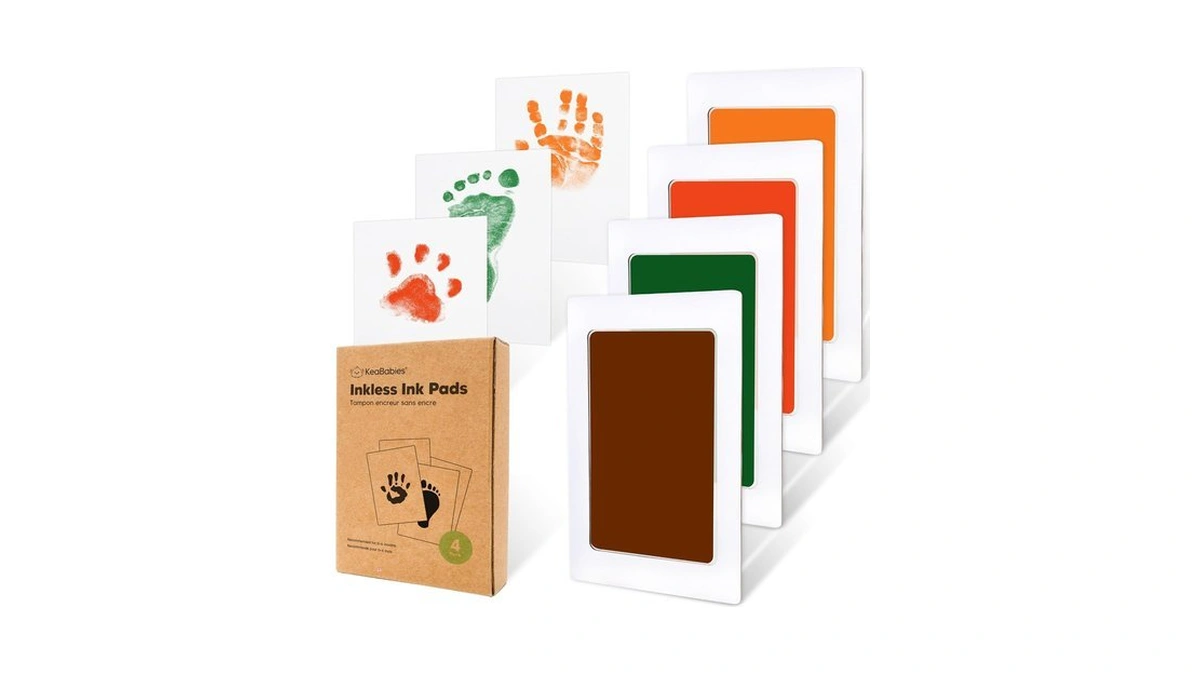 4pk Inkless Baby Hand And Footprint Kit, Mess Free Ink