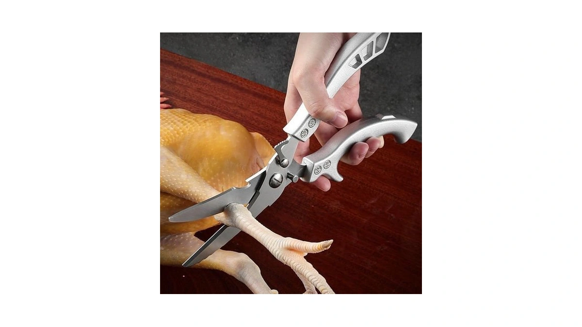 1-pack Duty Stainless Steel Kitchen Scissors, Professional Cooking Shears