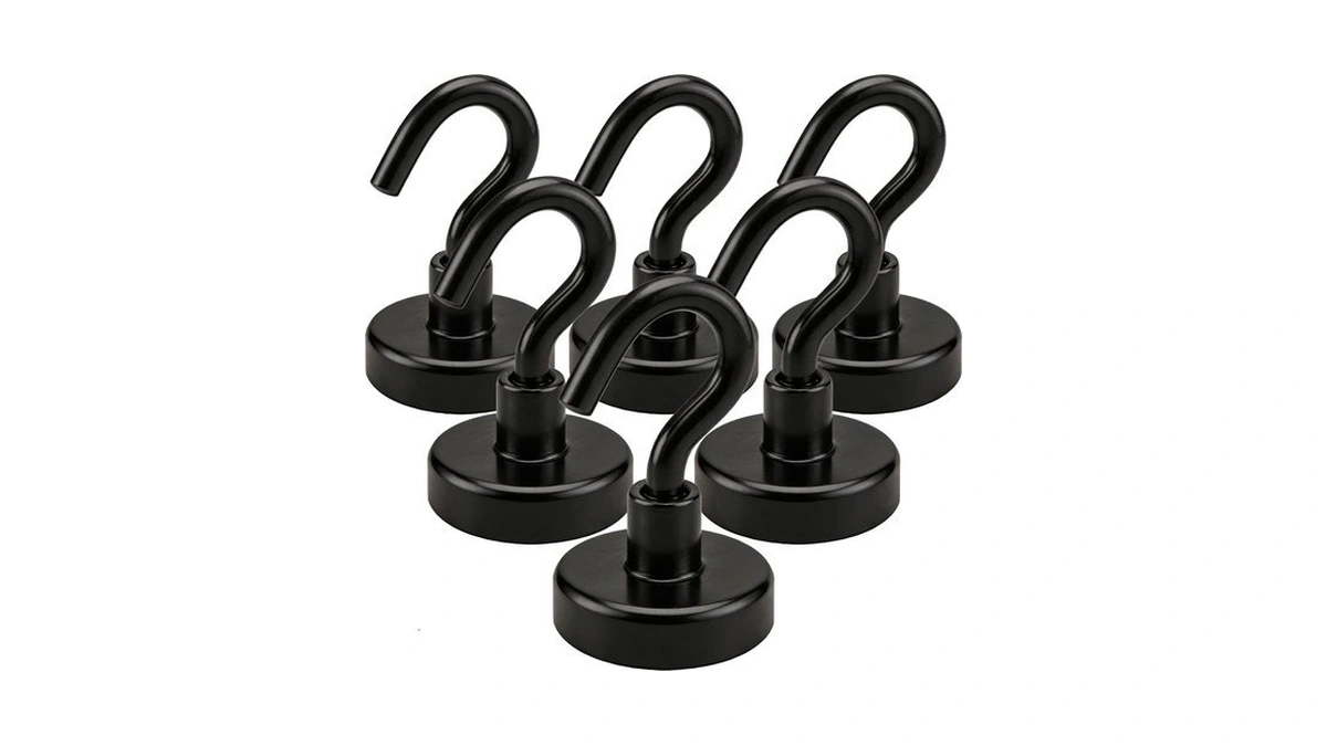 Amazon : Black Magnetic Hooks, 20lb Strong Neodym