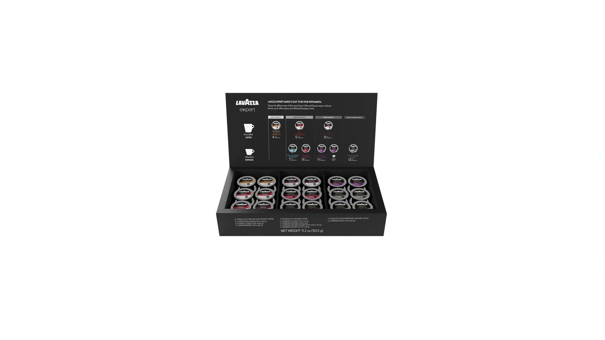 Lavazza Expert Variety Pack, Contains Light, Medium, And Dark Roast