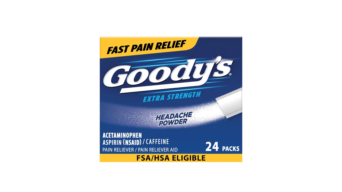 Goody's Triple Action Headache Powder, Extra Strength Pain Relief, 24