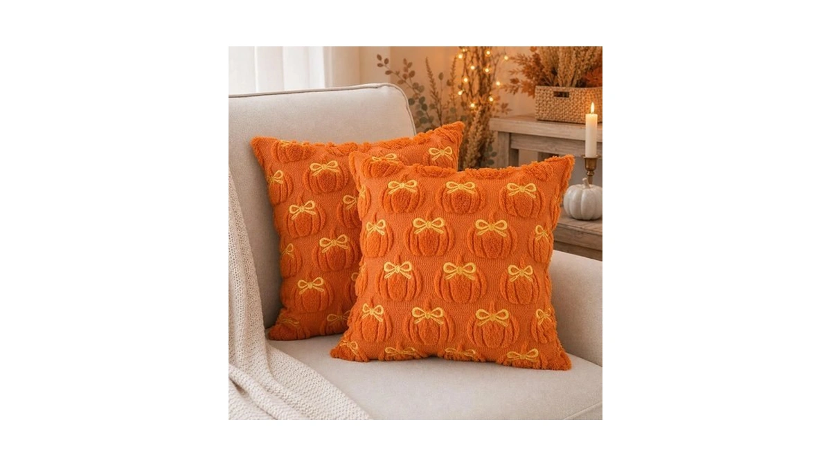 Ditother Fall Pillow Covers 18x18 Set Of 2, Thanksgiving &