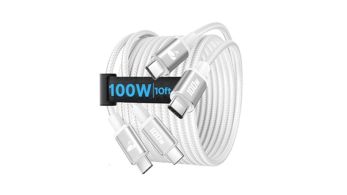 Usb C To Usb C Cable, 100w [10ft/2 Pack] Usbc