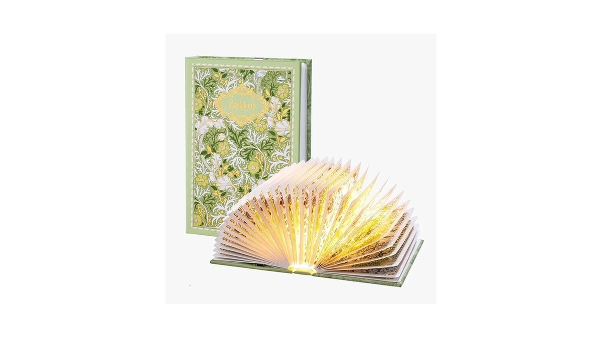 Ba Suns Book Lamp Decor, Gift For Book Lovers, Rechargeable