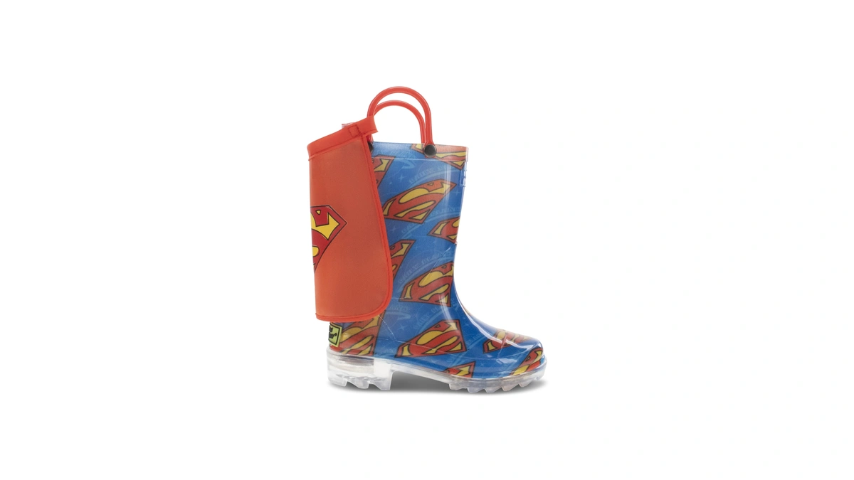 Western Chief Kids Lighted Waterproof Pull On Rain Boot, Blue,