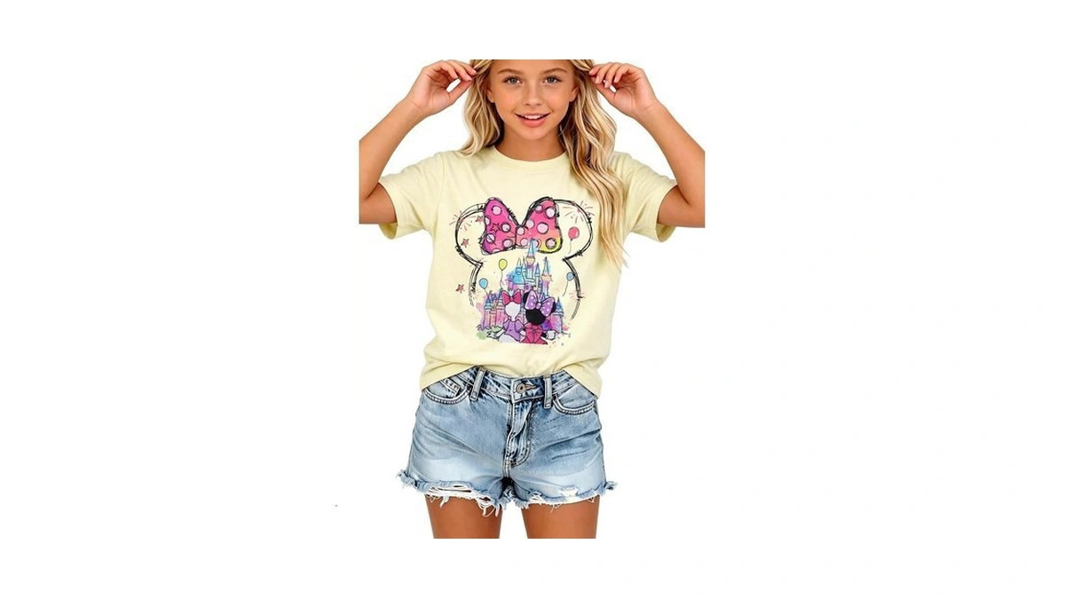 Women's Magic Kingdom T-shirts Castle Graphic Tees Family Vacation Outfits