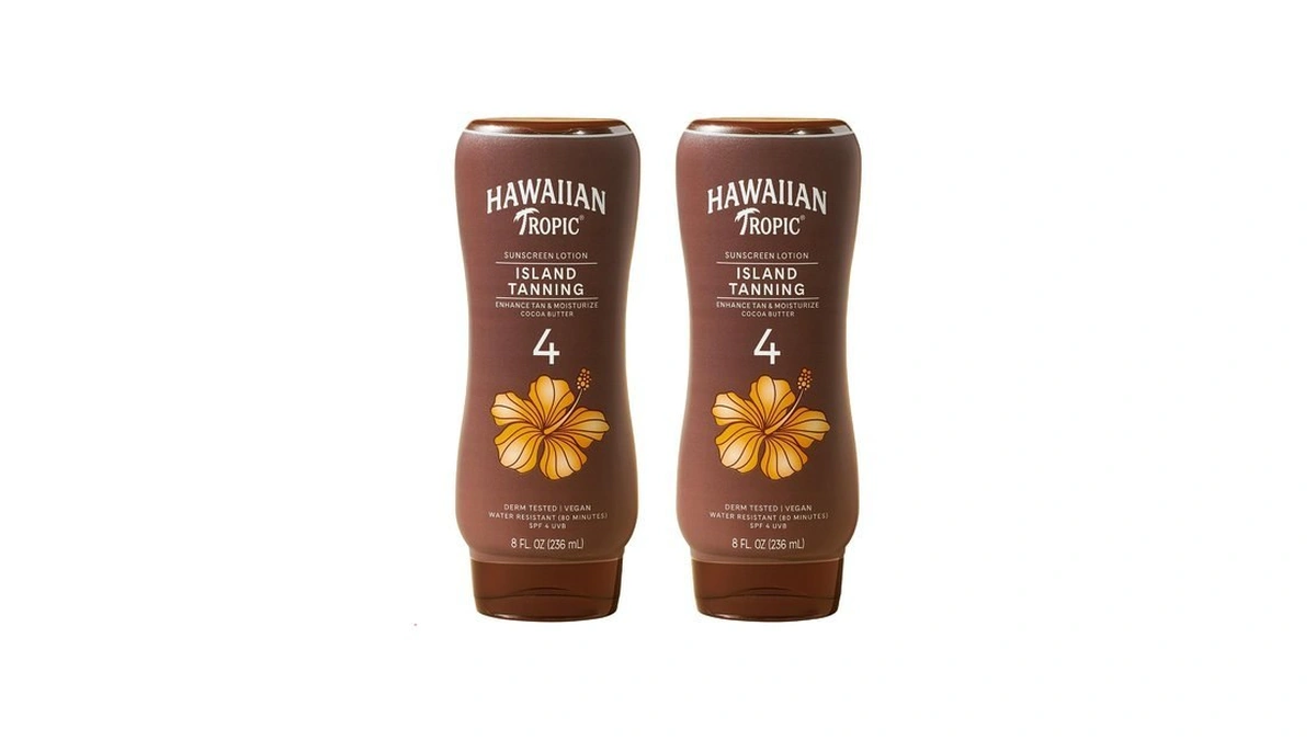 Hawaiian Tropic Island Tanning Lotion, Spf 4, 8 Fl Oz