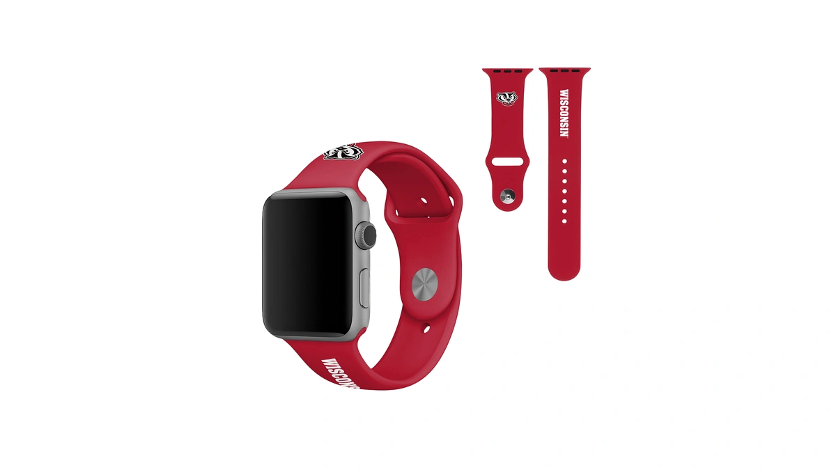 Soar Ncaa 38mm Apple Watch Band, Wisconsin Badgers